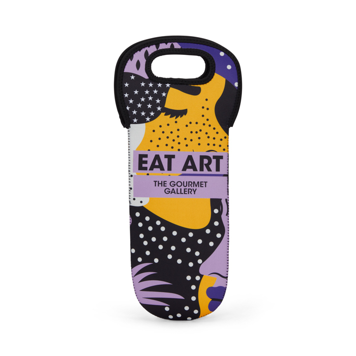 MB2014 — Sublimated neoprene wine holder.