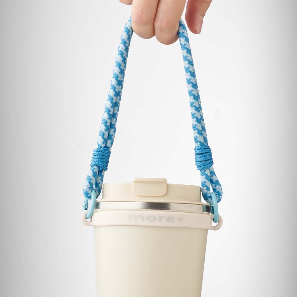 MLBH02 — 2-tone cord bottle carrier with logo label