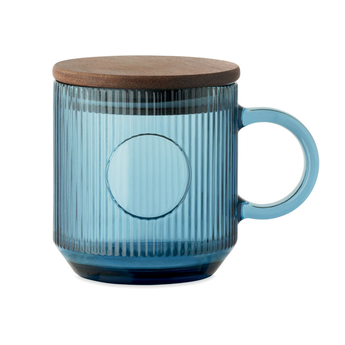 Vitrio Mug — Ribbed glass mug 300ml