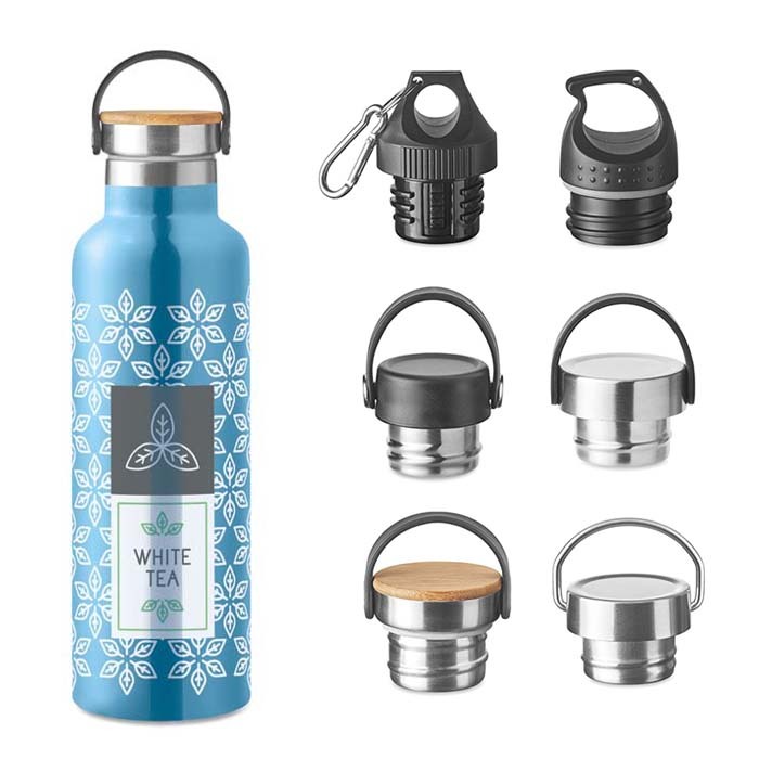 MS8475 — 750ml pantone matched double wall stainless steel bottles.