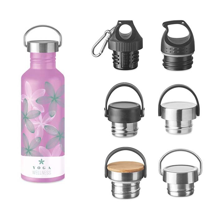 MS9450 — 500ml pantone matched single wall stainless steel bottles.